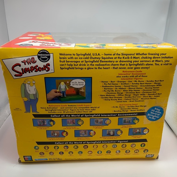 VTG The Simpsons TV Show Retirement Castle Interactive Intelli-Tronic w/ Jasper - Picture 12 of 16